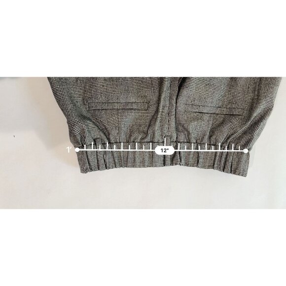 Lilysilk Wide Leg Wool Flannel Suit Trousers in Glen Check - Picture 6 of 7